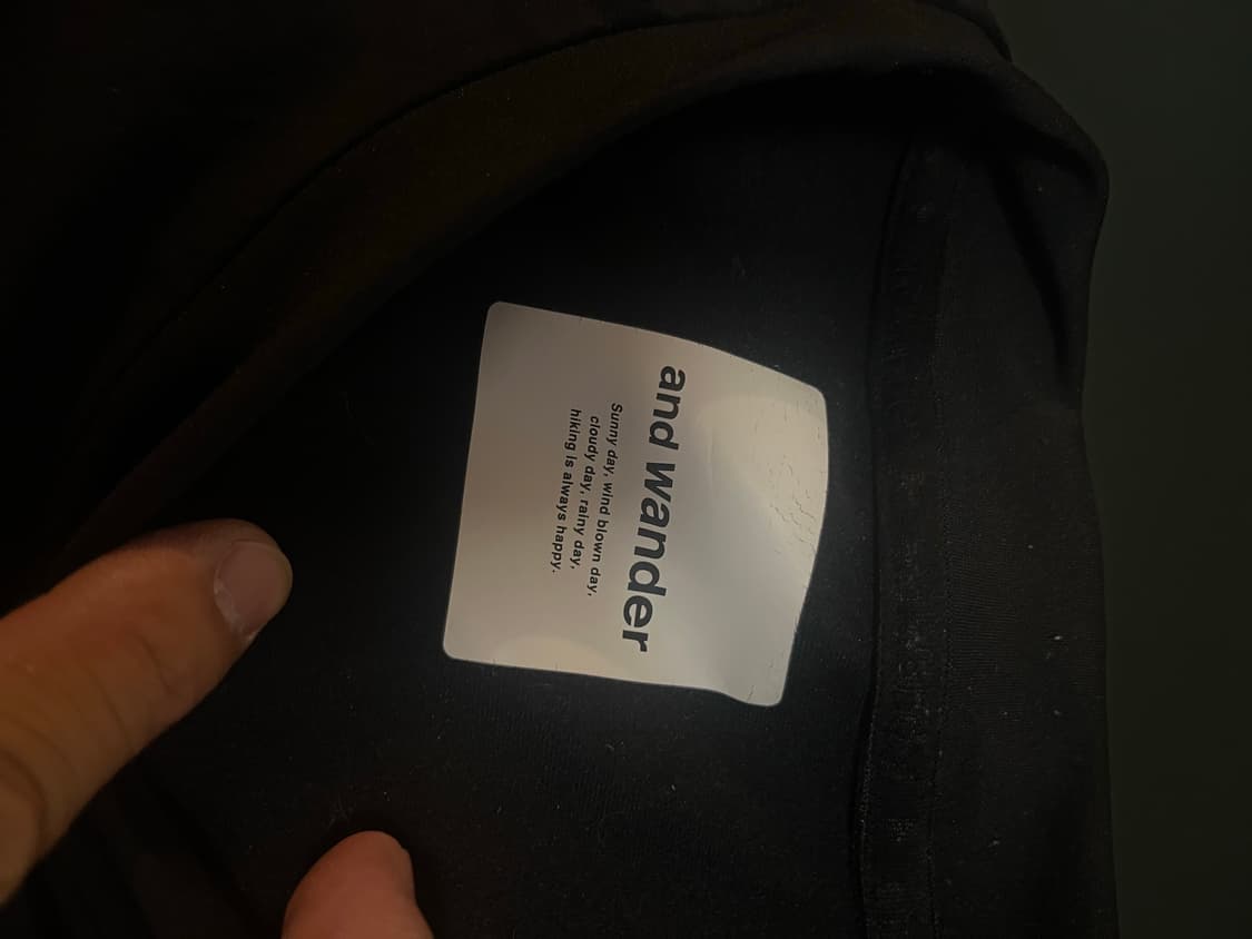 앤드원더 하이브리드 웜 포켓 티셔츠 팝니다 상품이미지6