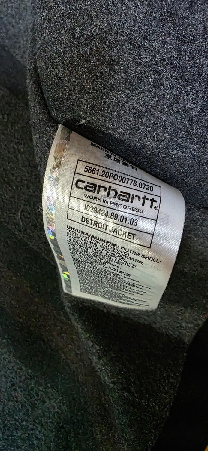 칼하트 디트로이트 자켓 블랙 xxl 상품이미지5