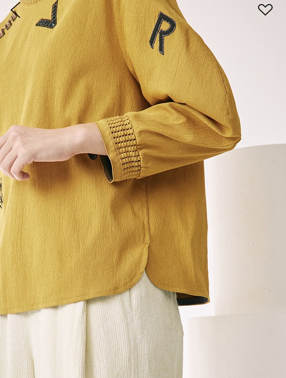 마인 비딩&시퀸 레터링 탑 55사이즈 상품이미지5