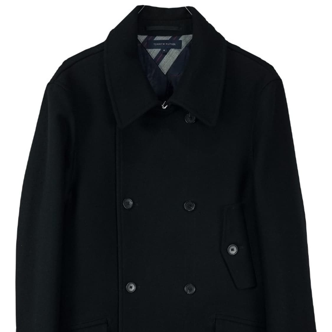 [타미힐피거] 모직 피코트 블랙 M18608 상품이미지4