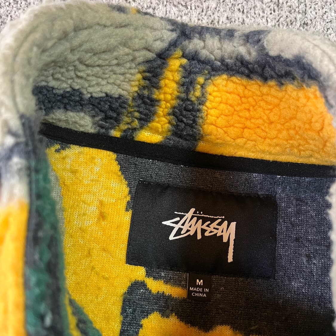 STÜSSY 스투시 블록 쉐르파 베스트 상품이미지4