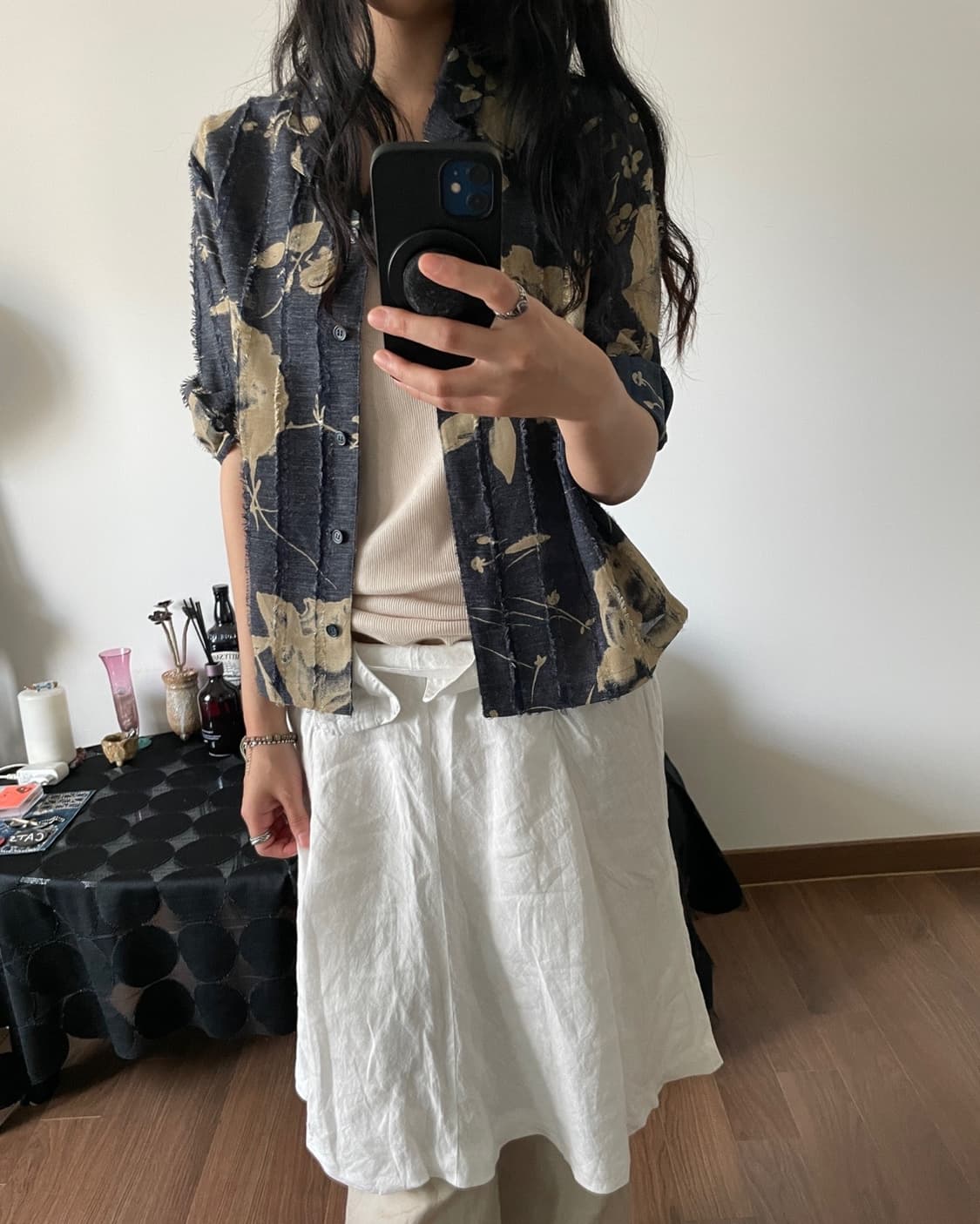 patterned blouse 상품이미지7