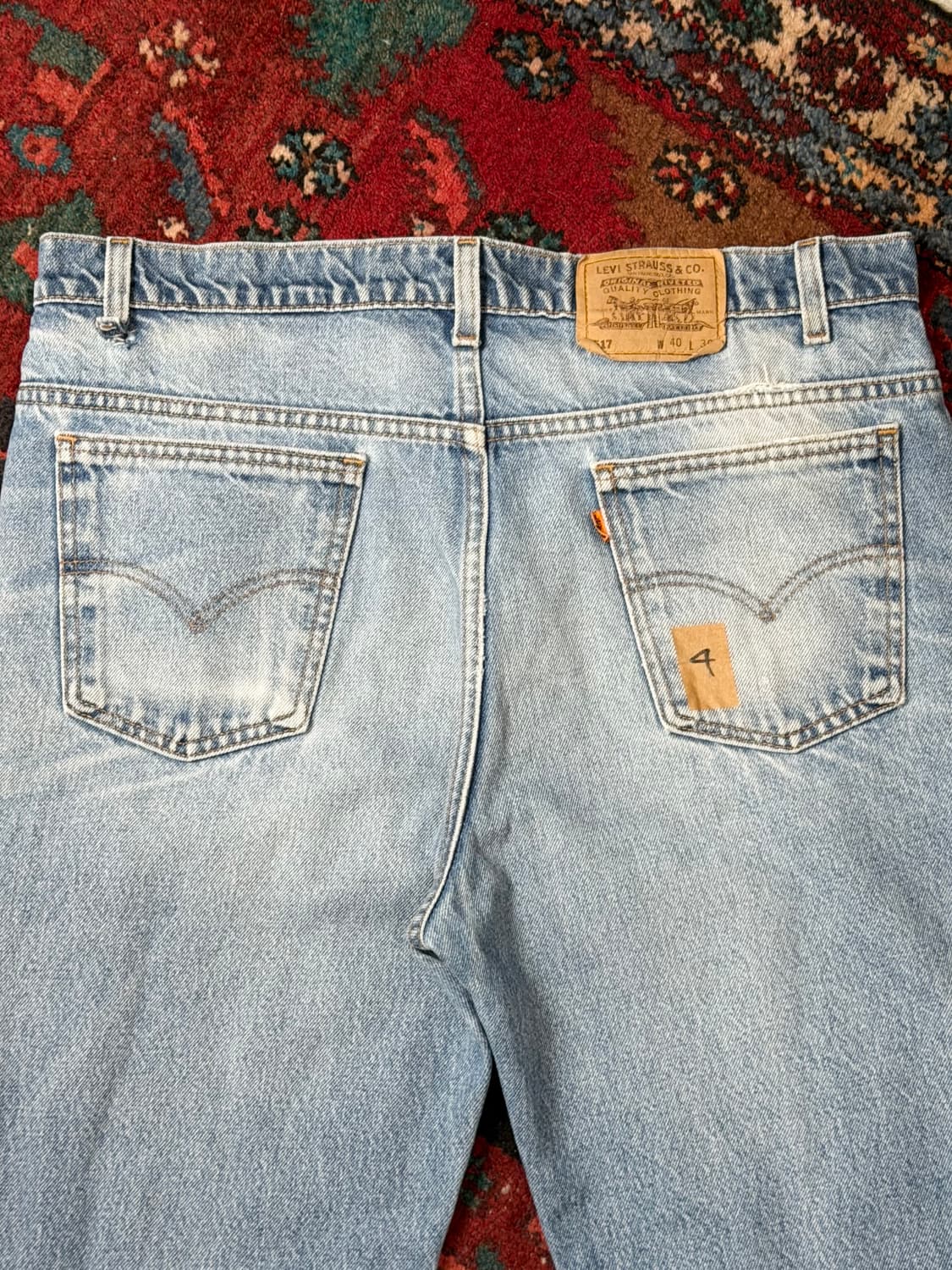 90's USA Made 빈티지 리바이스 517 오렌지탭 부츠컷 상품이미지6