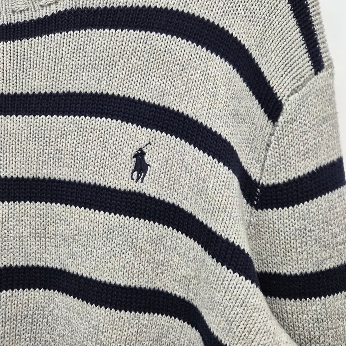 폴로 랄프로렌 스트라이프 긴팔 니트 남녀공용 M 상품이미지3