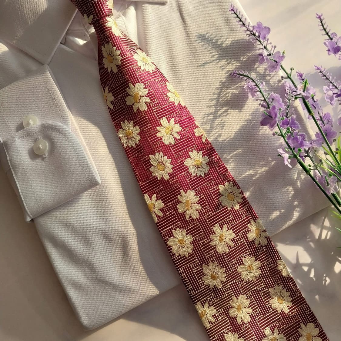 소니아 리키엘 실크 플라워 자카드 넥타이 9.5cm A+등급 K1366
 상품이미지8