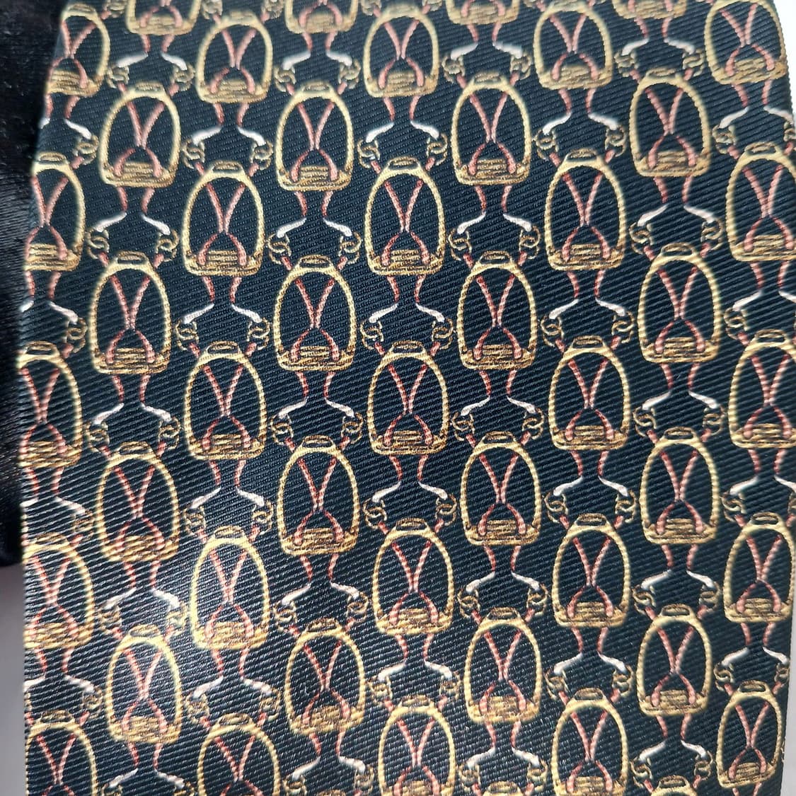 DAKS 닥스 실크 블랙 패턴 넥타이 9.7cm A등급 A19797 상품이미지6