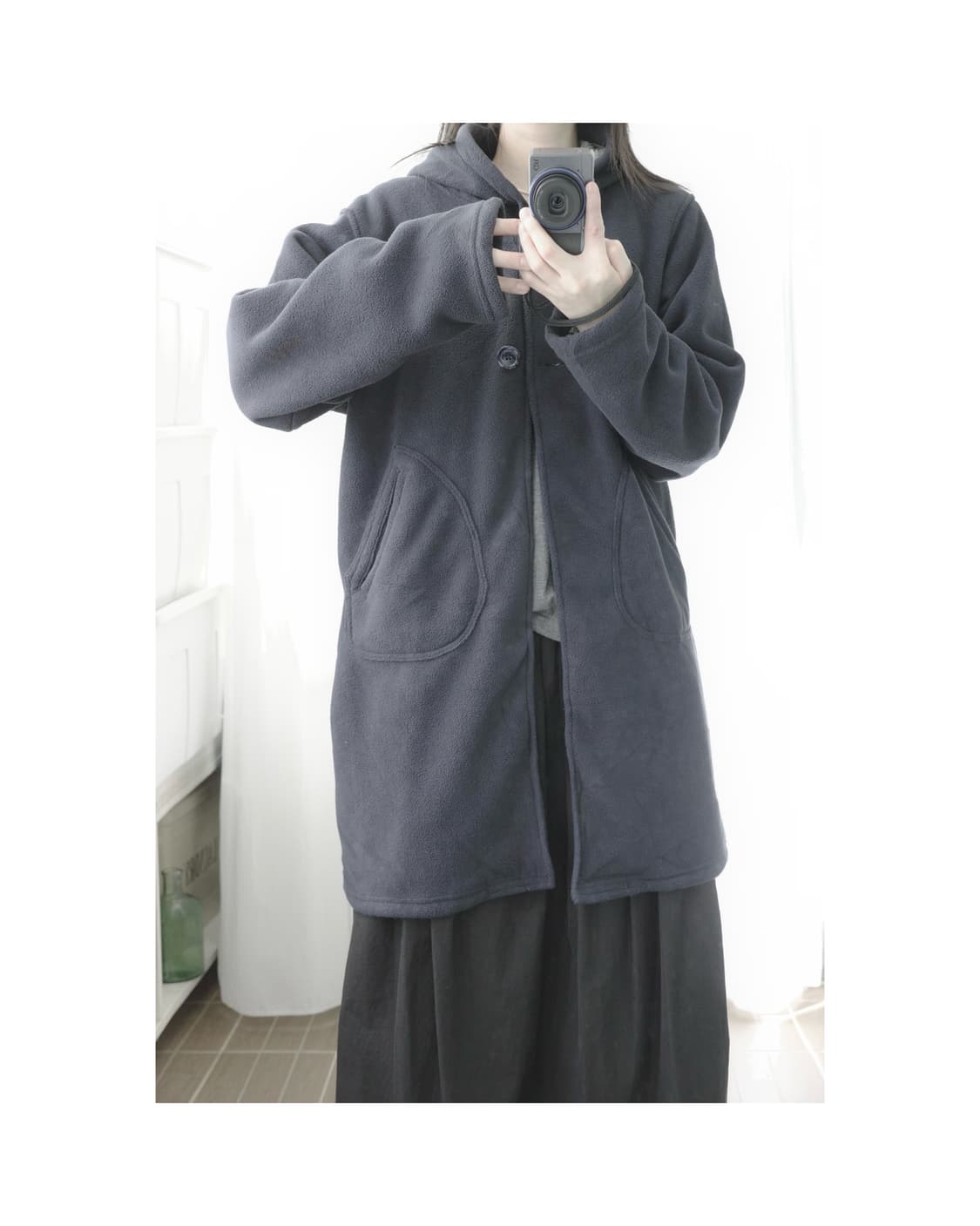 Kitson LA navy fleece coat 상품이미지8