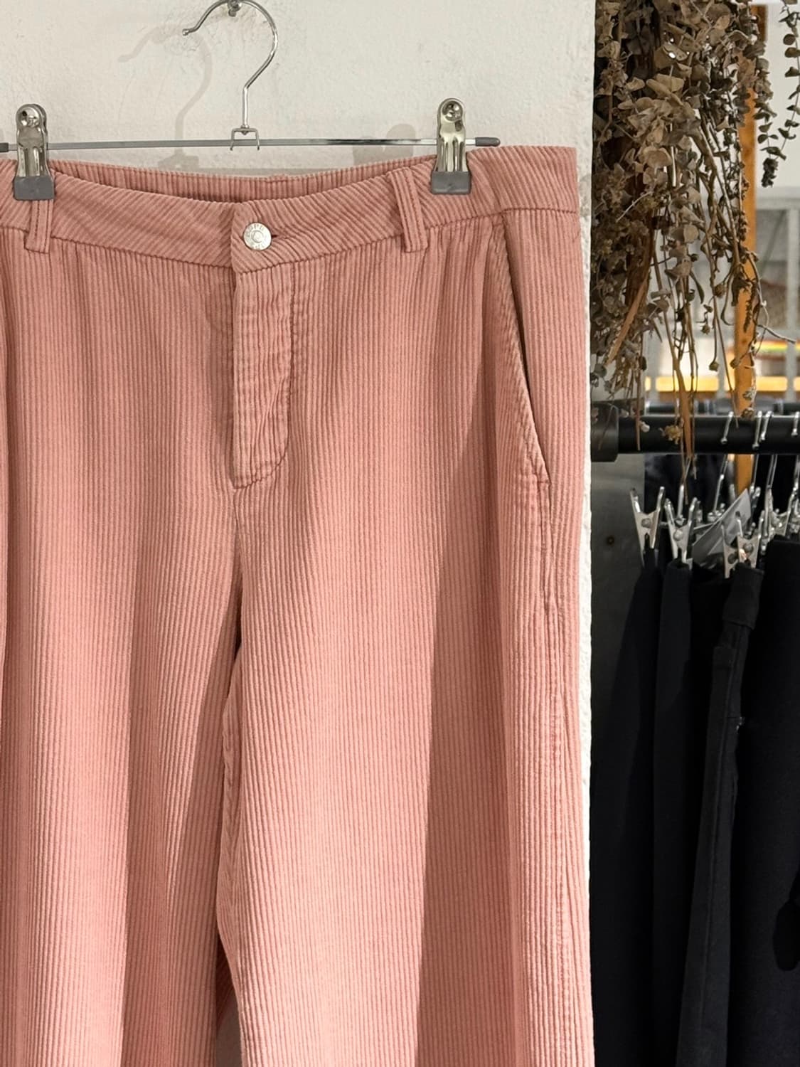 호프 핑크 코듀로이 와이드 팬츠 상품이미지3