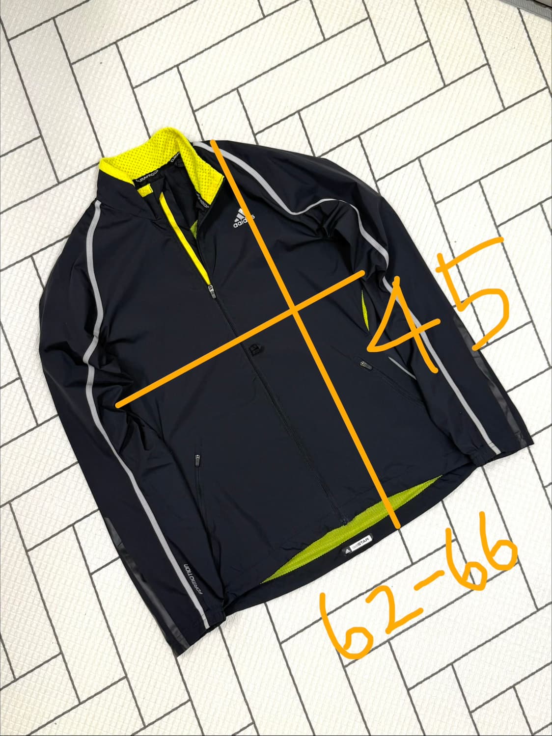 여성 90 / 아디다스 트레이닝 런닝 바람막이  상품이미지2