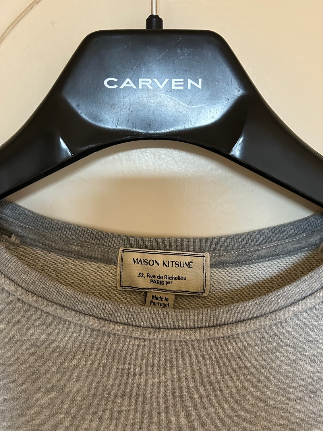 메종키츠네 레터링 맨투맨 상품이미지3