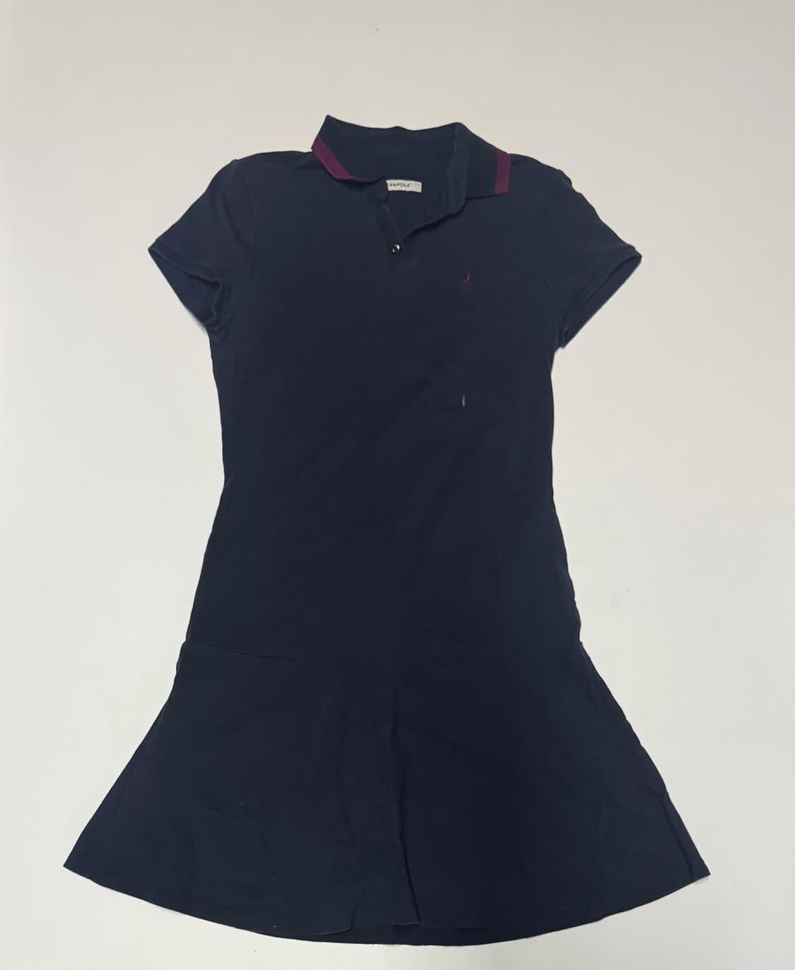 여성 빈폴 레이디스 pk 반팔 카라 원피스 44 네이비 상품이미지1