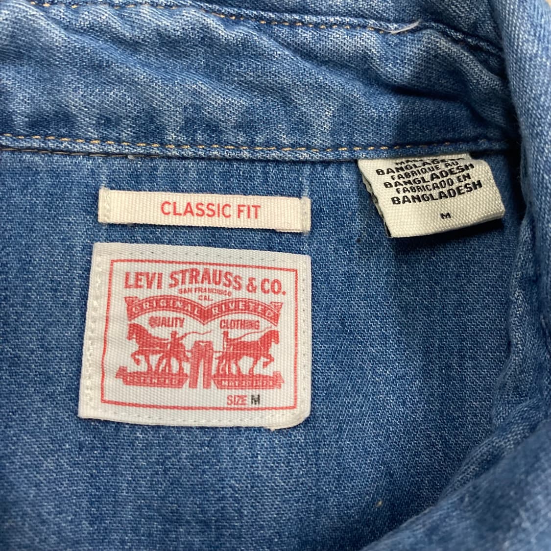 리바이스 웨스턴 데님 셔츠 상품이미지3