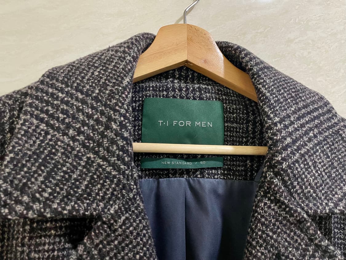 티아이포맨 / 글렌체크 싱글코트, 남성코트 / XL(105-110) 상품이미지3