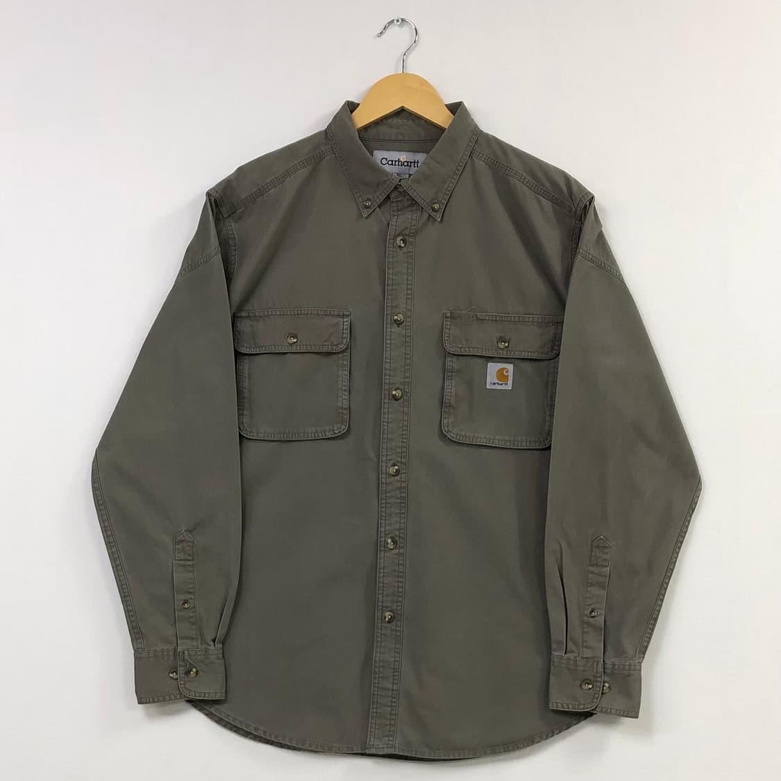 XL 칼하트 카키 워크 셔츠 상품이미지2