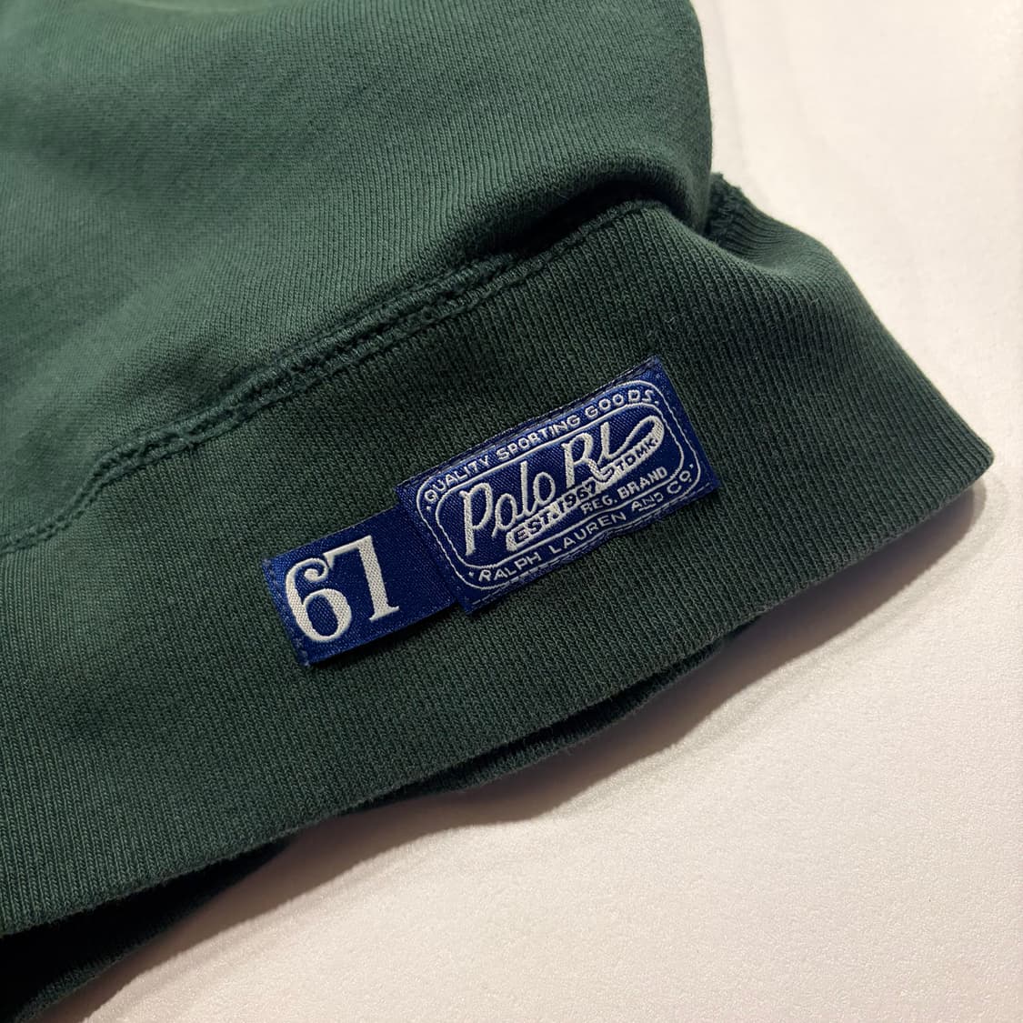 [M] 폴로 랄프로렌 스펠아웃 그린색 맨투맨 티셔츠 C618 상품이미지5
