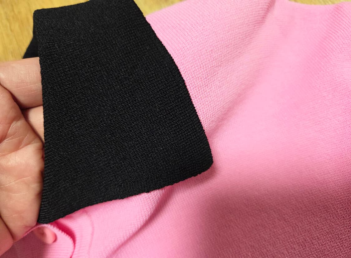 비뮤즈맨션(BEMUSE MANSION) 컬러 블록 니트가디건 프리사이즈 상품이미지7