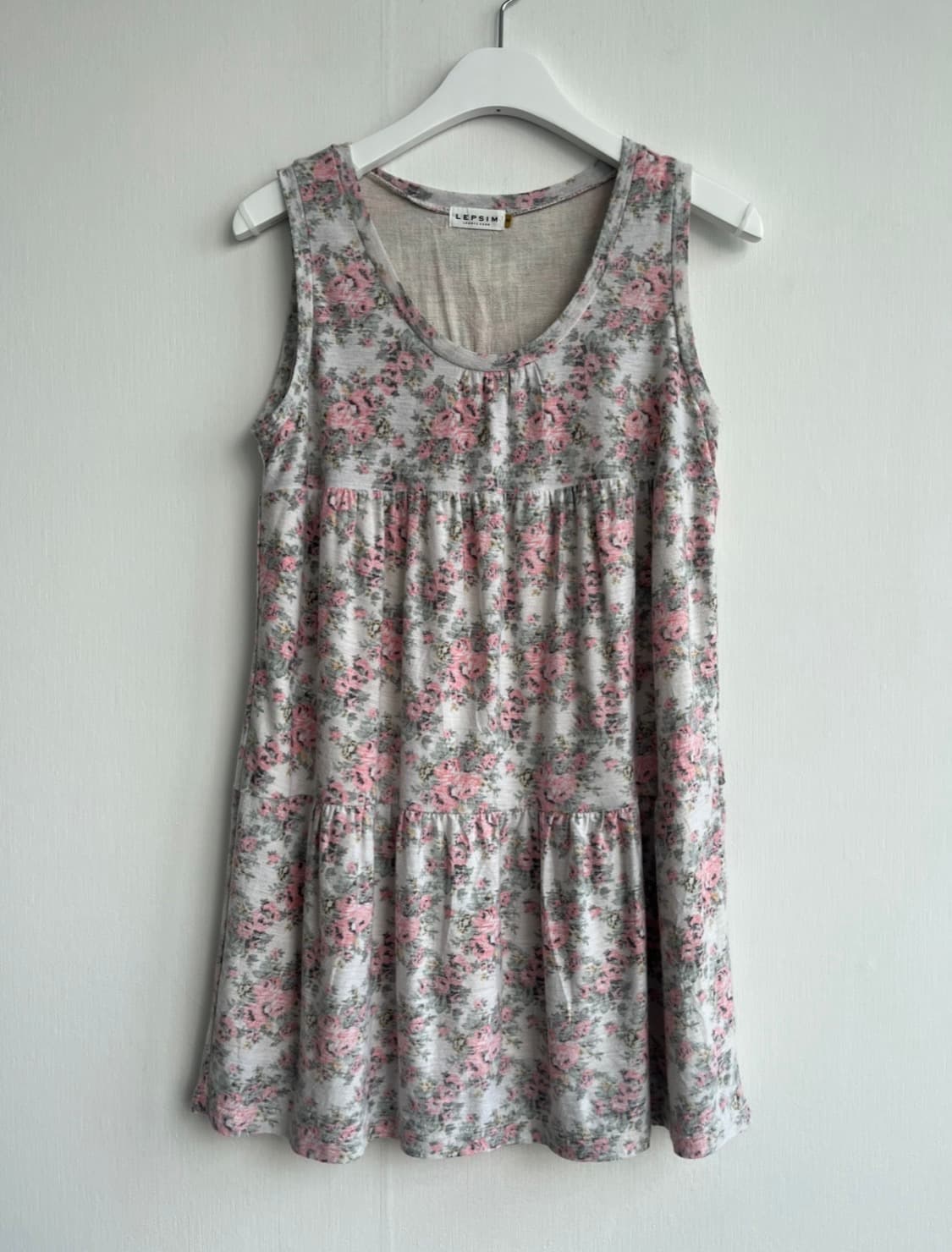 LEPSIM 그레이 플로럴 민소매 상품이미지1