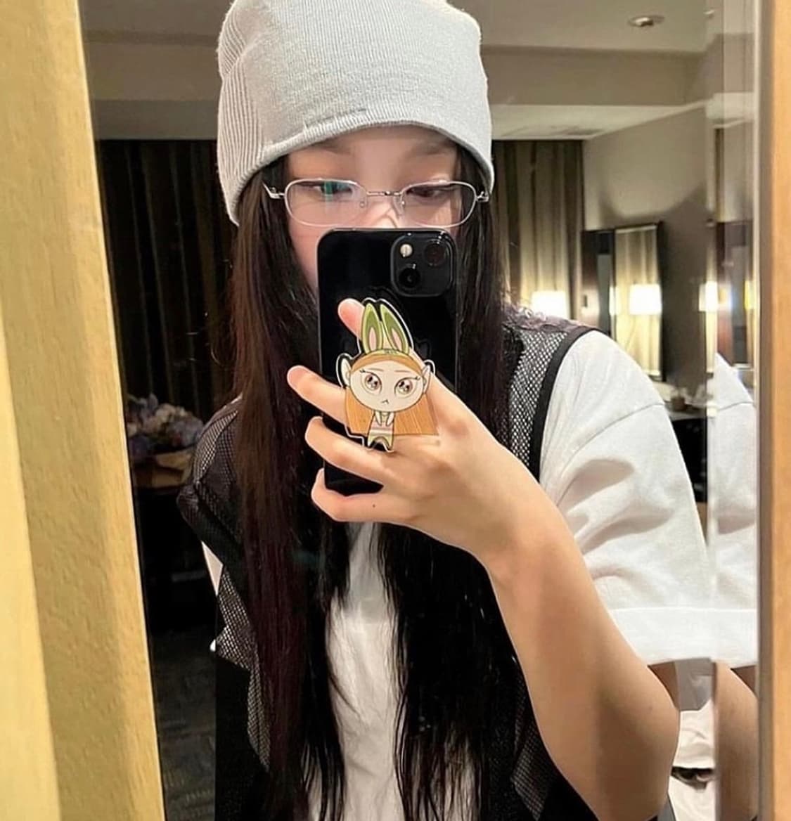 [2] 산산기어 바이너리 비니 아이보리 상품이미지1