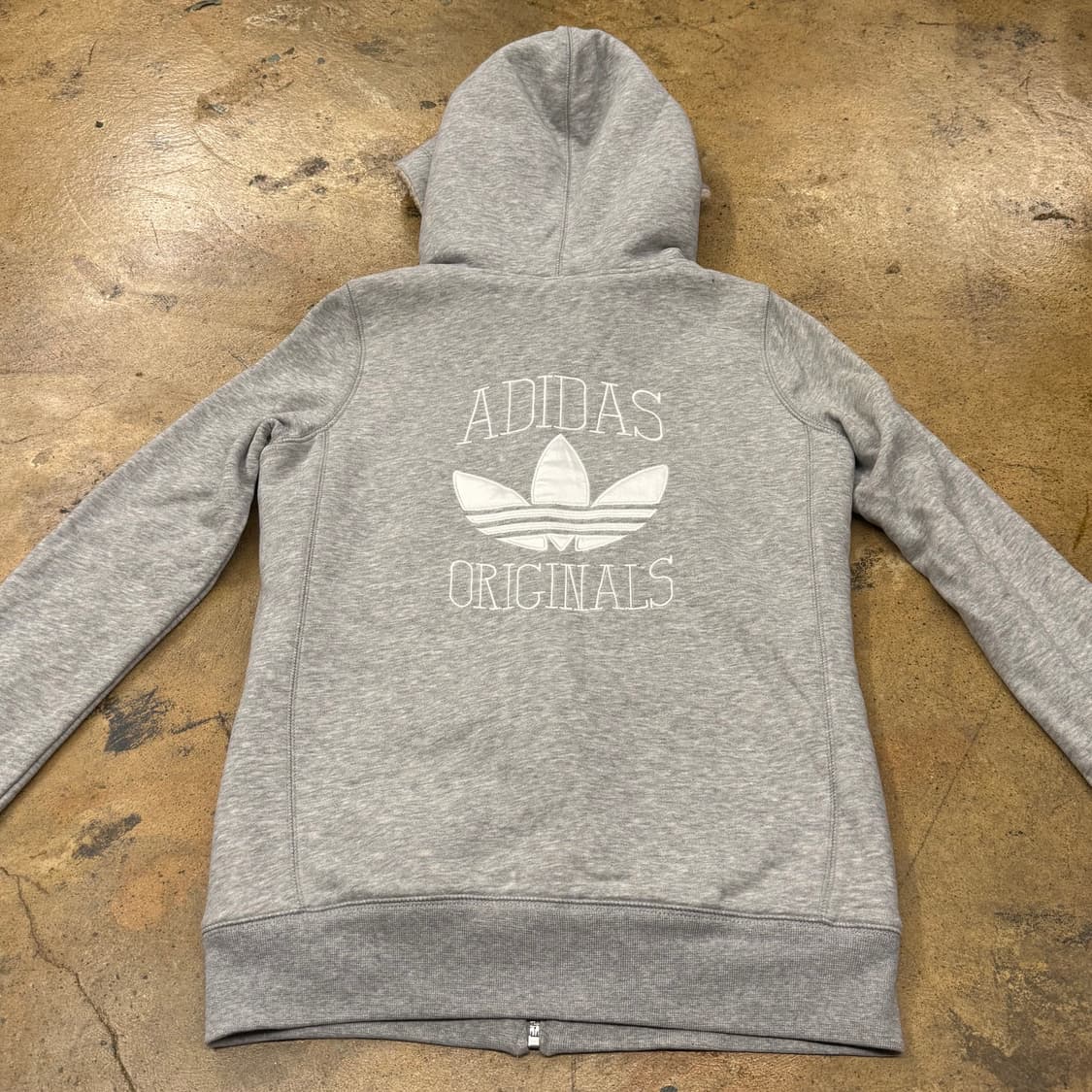 아디다스 그레이 양털 후드집업 90 상품이미지4