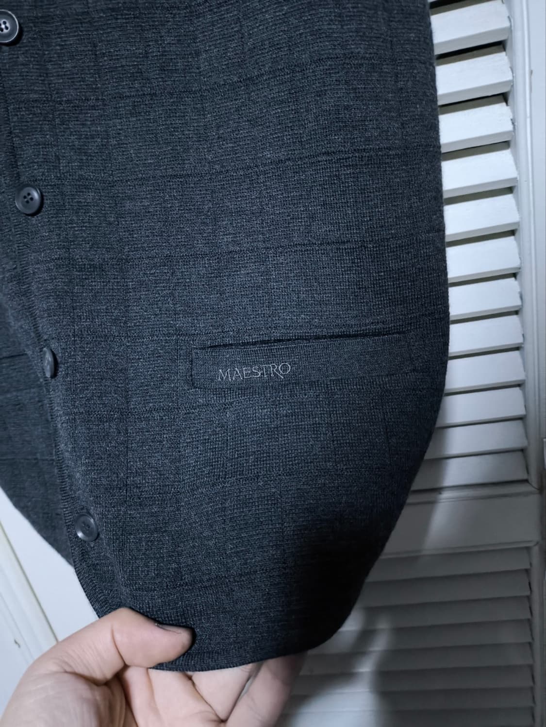 새거 100 마에스트로 모직 베스트 조끼 상품이미지3