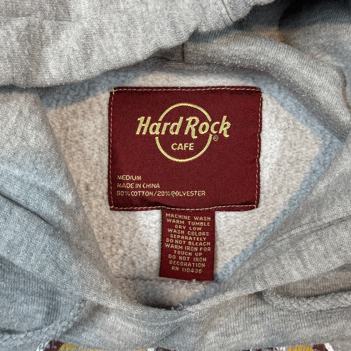 M) Hard Rock 하드락카페 워싱턴 DC 스웻 후드티 USA 상품이미지6