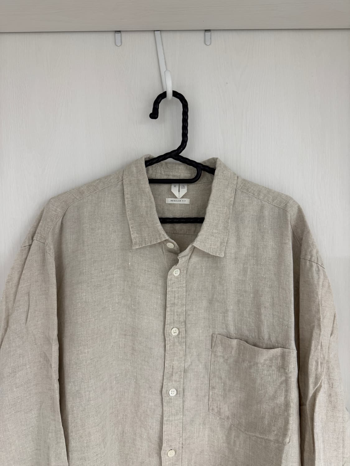 아르켓 남성 린넨 셔츠 베이지 52사이즈 상품이미지1
