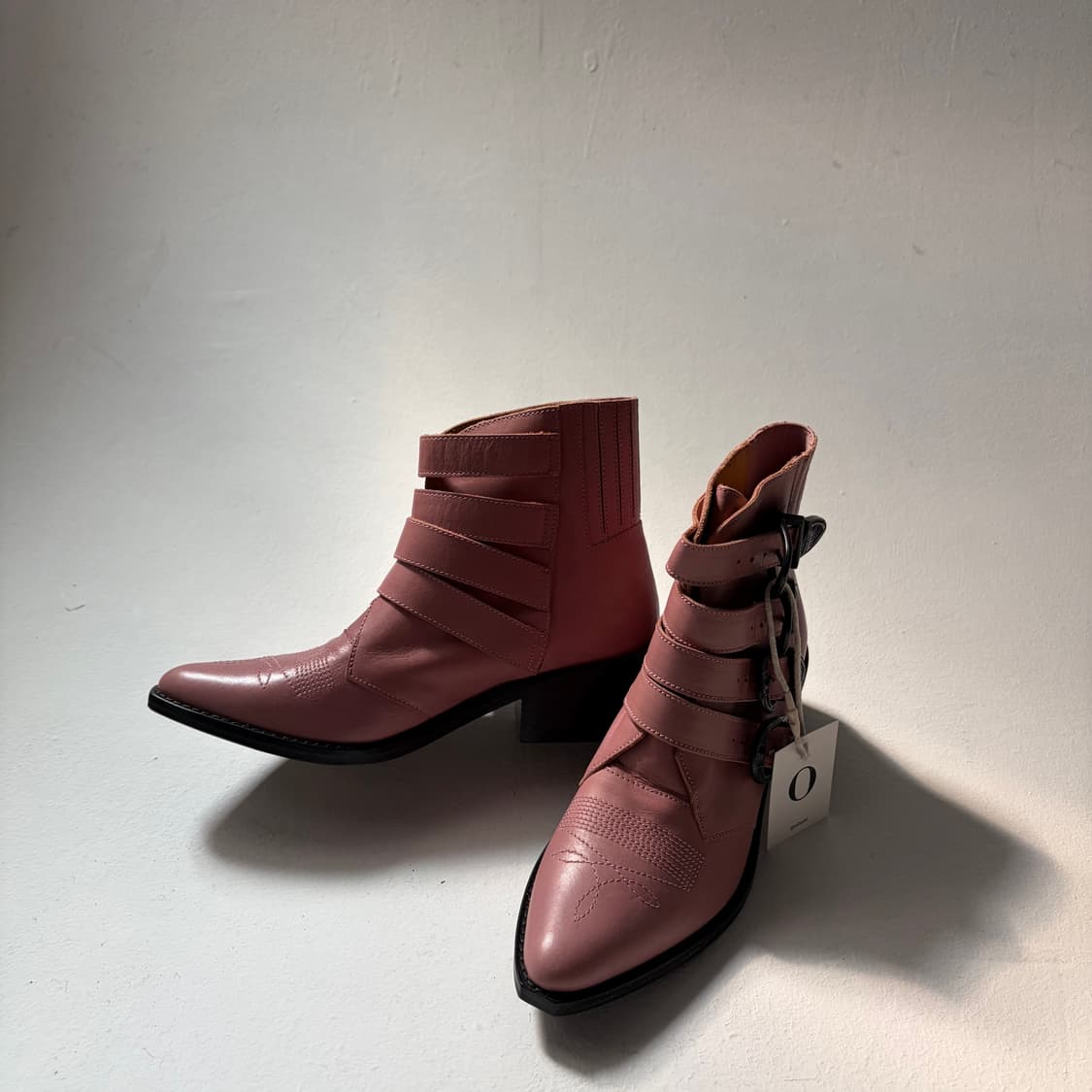 Dusty Rose Western Belt Boots 상품이미지3