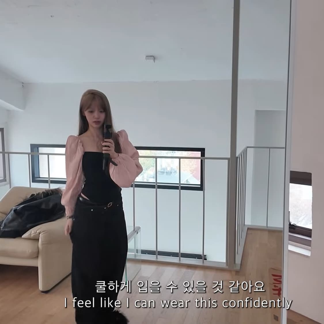 나야와시 님 착용, 자라 핑크 벌룬 소매 바디수트 상품이미지6