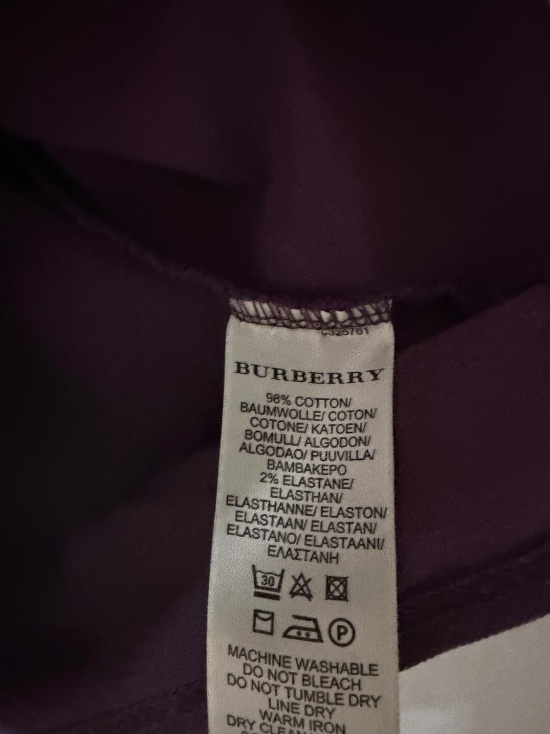 버버리 브릿 스트레치 코튼 반팔 폴로 PK (XS) 상품이미지4