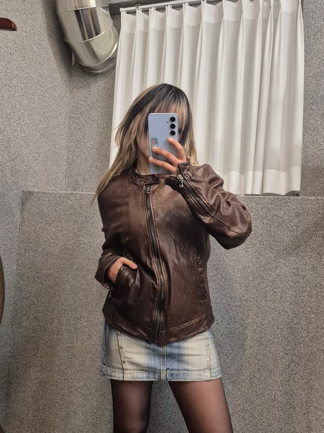 DOLCHE&GABBANA BROWN LEATHER JACKET  상품이미지1