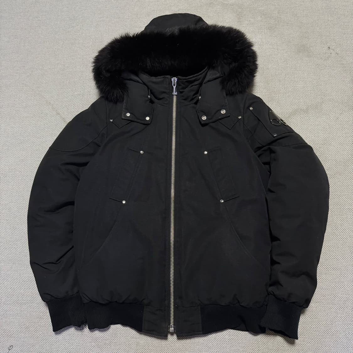 무스너클 발리스틱 봄버 블랙 폭스 퍼 블랙 (오케이몰 정품) 상품이미지1