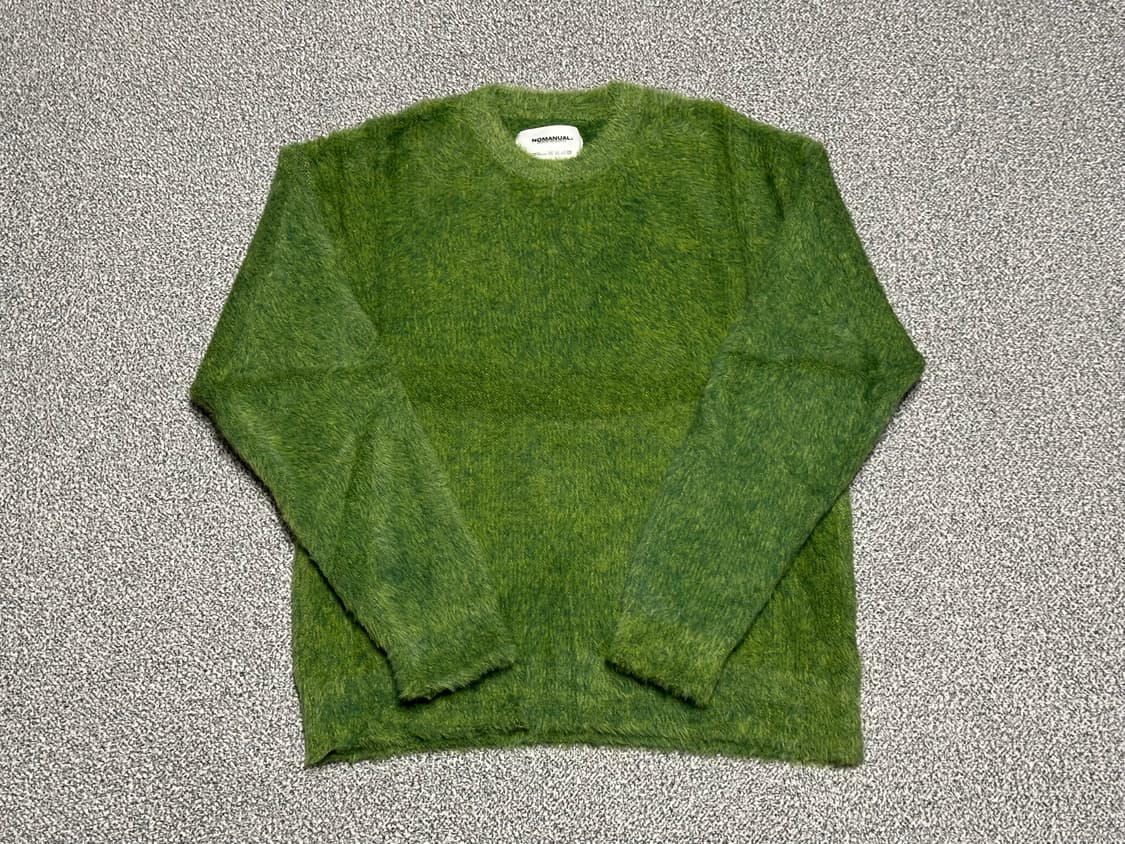 노매뉴얼 헤어리 니트 그린 S 사이즈 상품이미지2