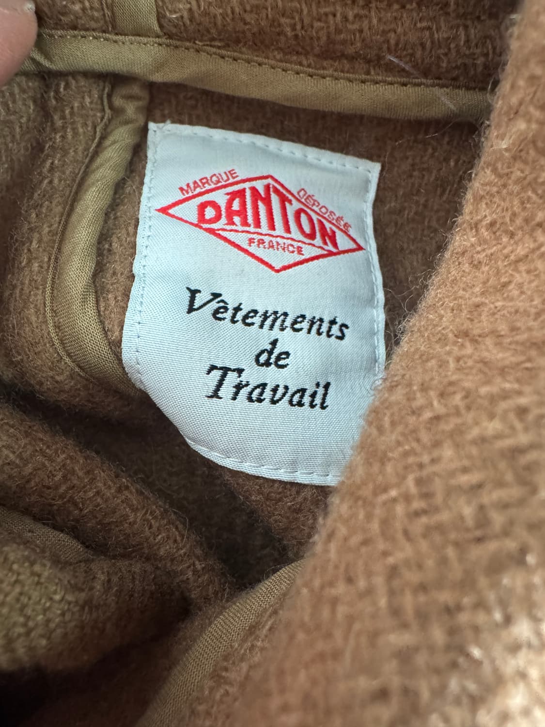 정품!! 여성 단톤 Danton 울 후드 코트 상품이미지3