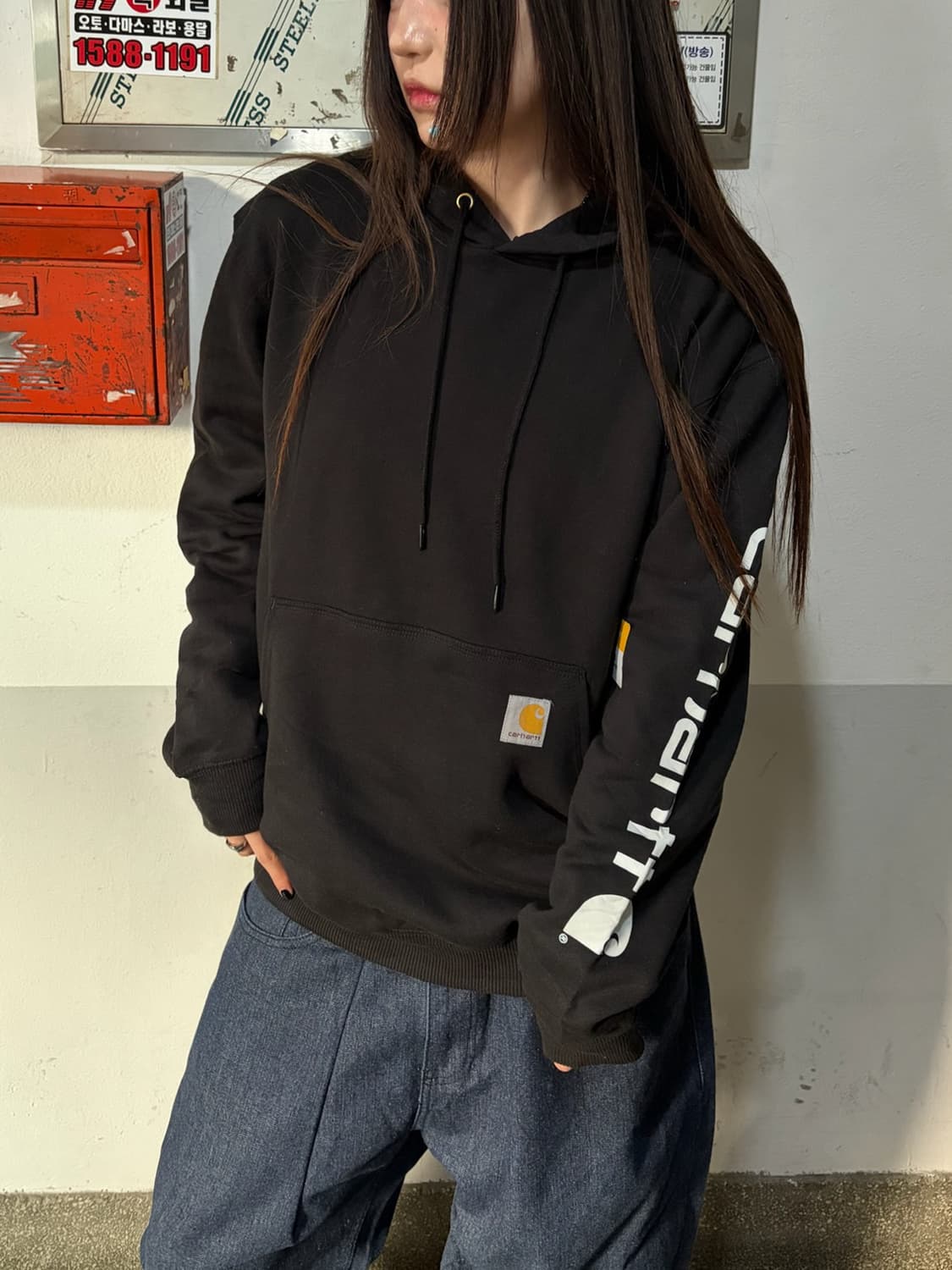 90s 올드스쿨 칼 후디 엠 상품이미지2