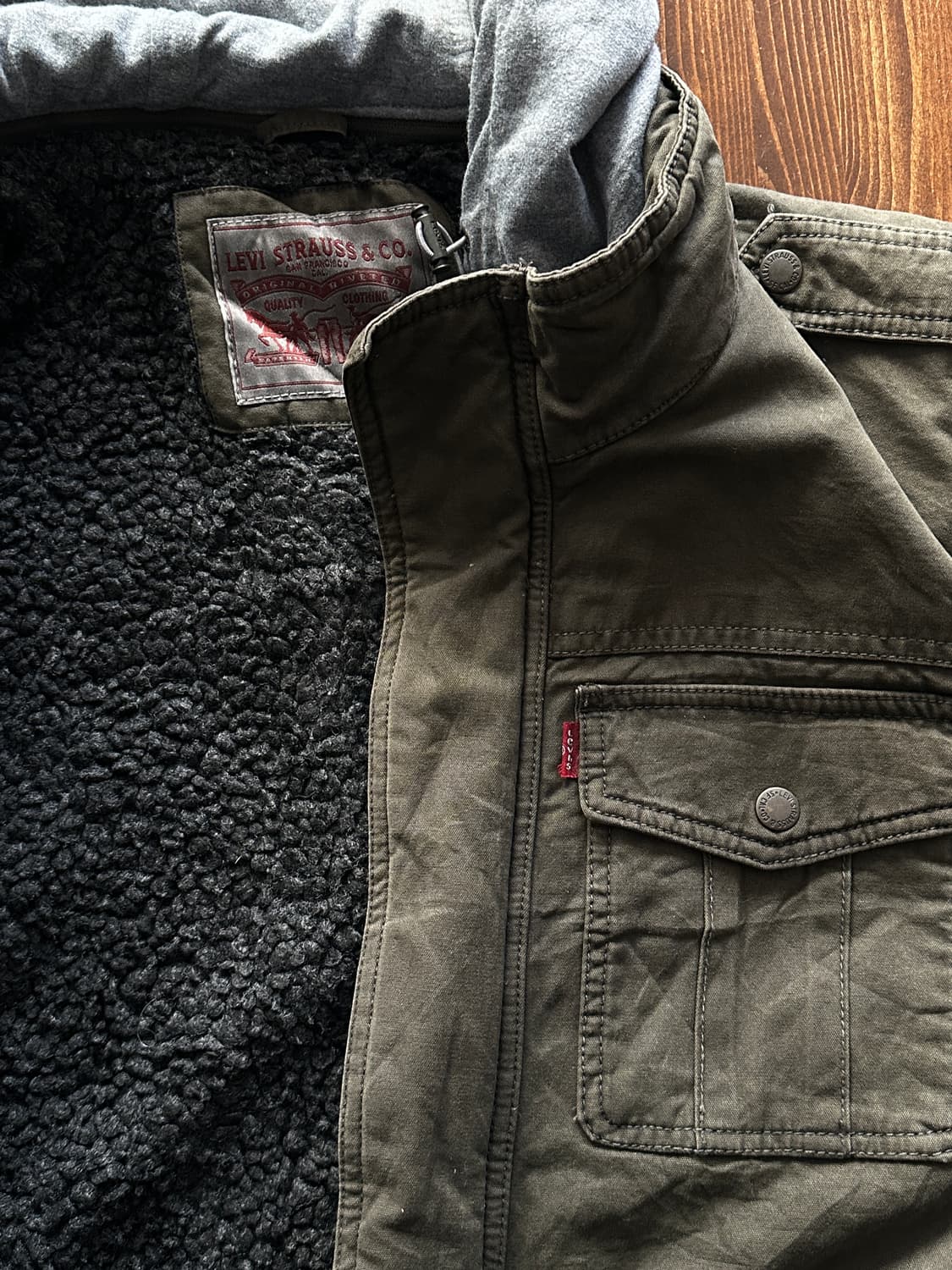 Levis 쉐르파 라이닝 밀리터리 자켓 상품이미지7