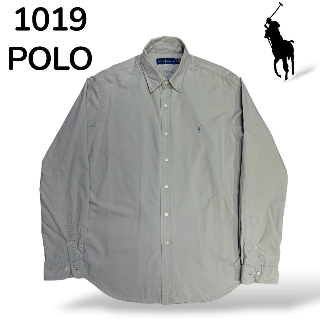 폴로 스몰 로고 솔리드 셔츠 블루 L 상품이미지2