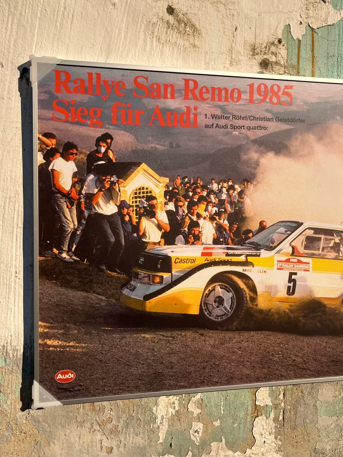 아우디 빈티지 포스터 (액자포함) 상품이미지2