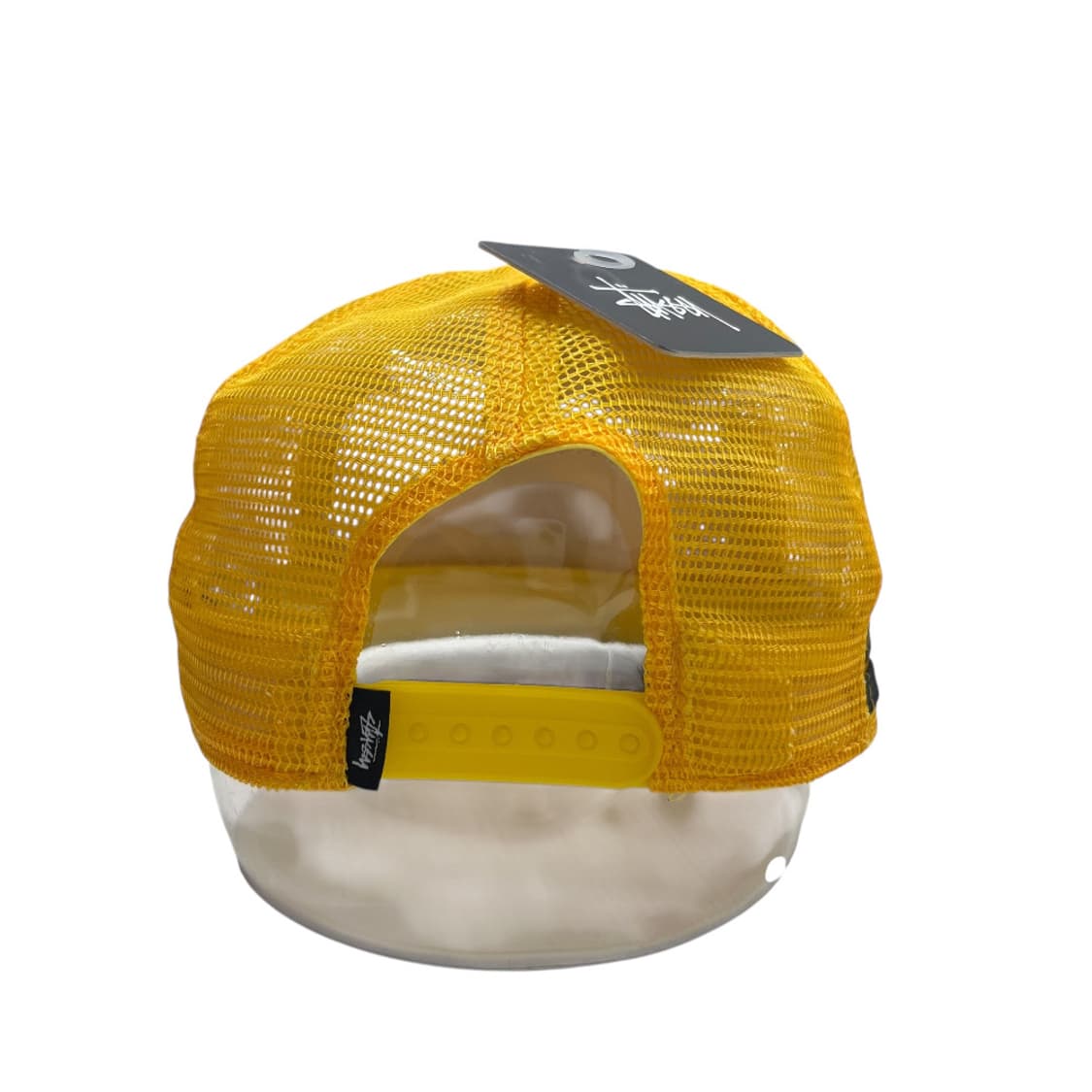 스투시 엘로우 매쉬 화이트배색 블랙 스냅백 상품이미지8