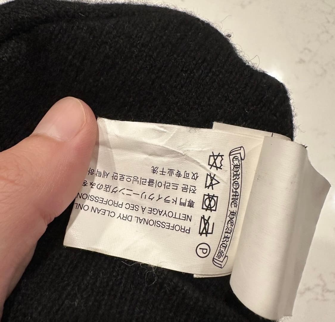 크롬하츠 레더 스타패치 캐시미어 비니 상품이미지5