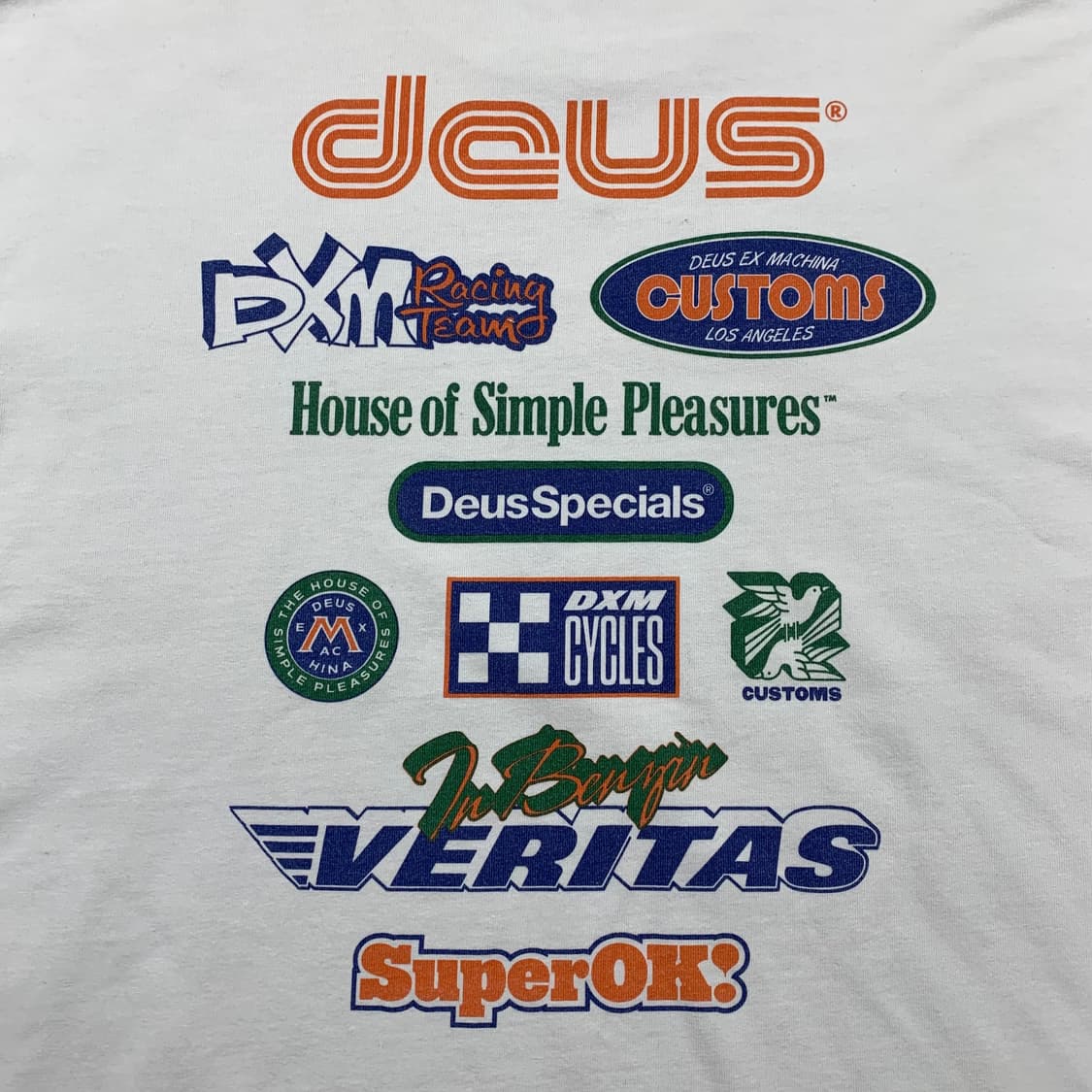 데우스 엑스 마키나 튠업 롱슬리브 티셔츠 빈티지 화이트 상품이미지2