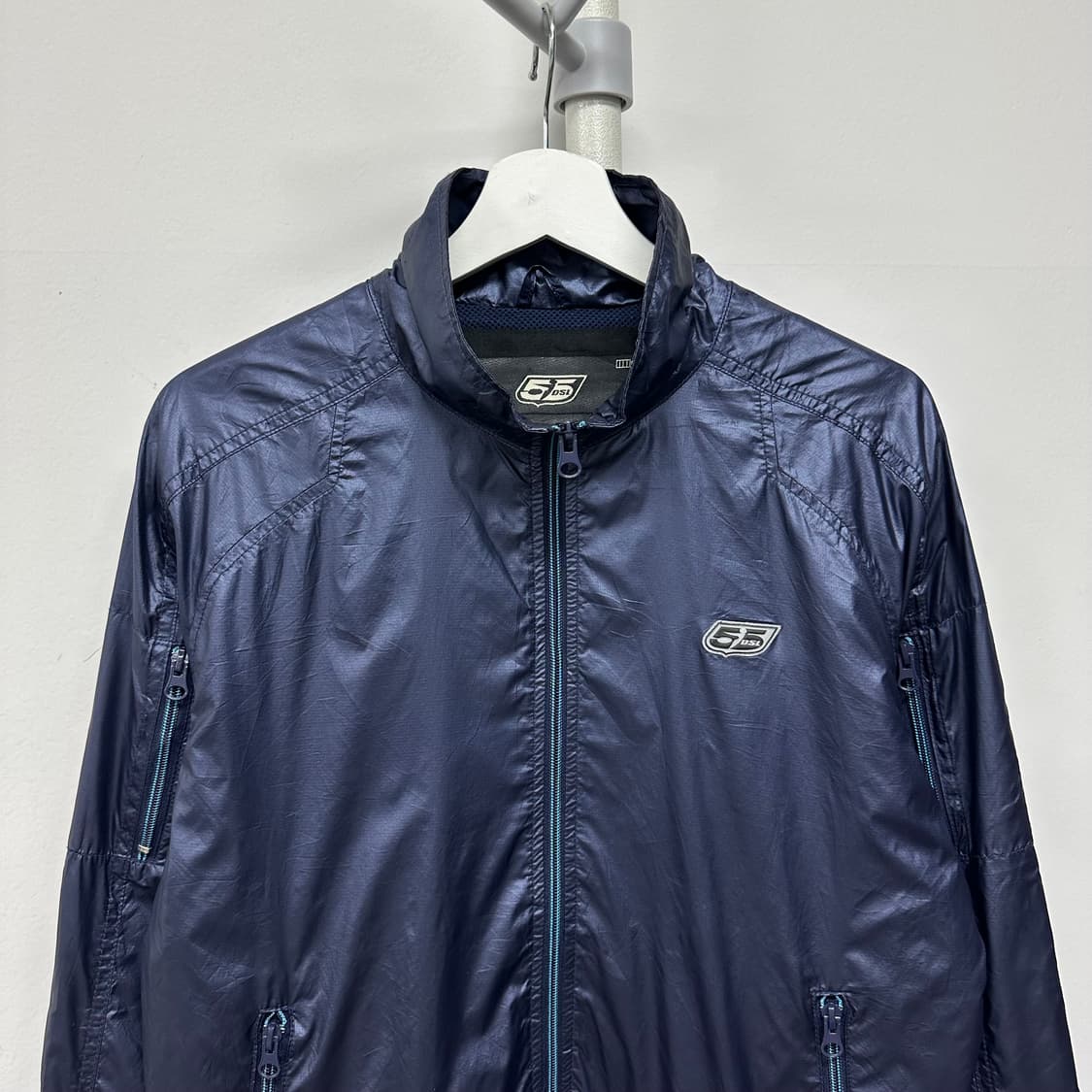 디젤 55dsl 로고 나일론 바람막이 블루종 자켓 상품이미지2