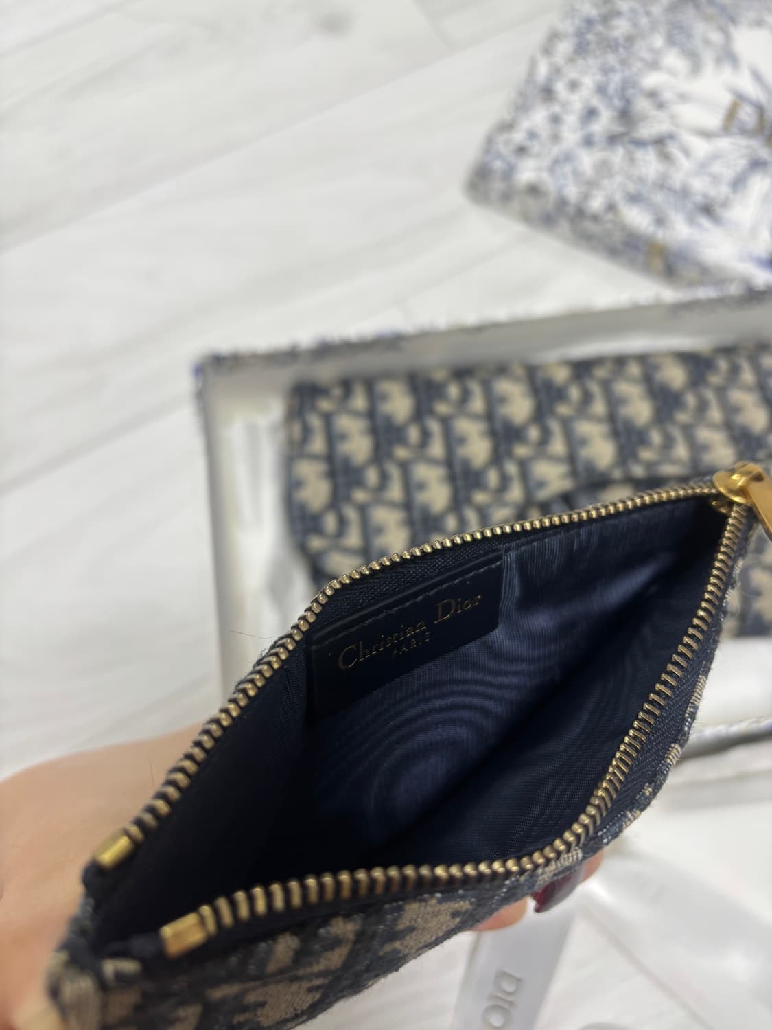 디올 오블리크 새들 체인 지갑 크로스백 상품이미지8