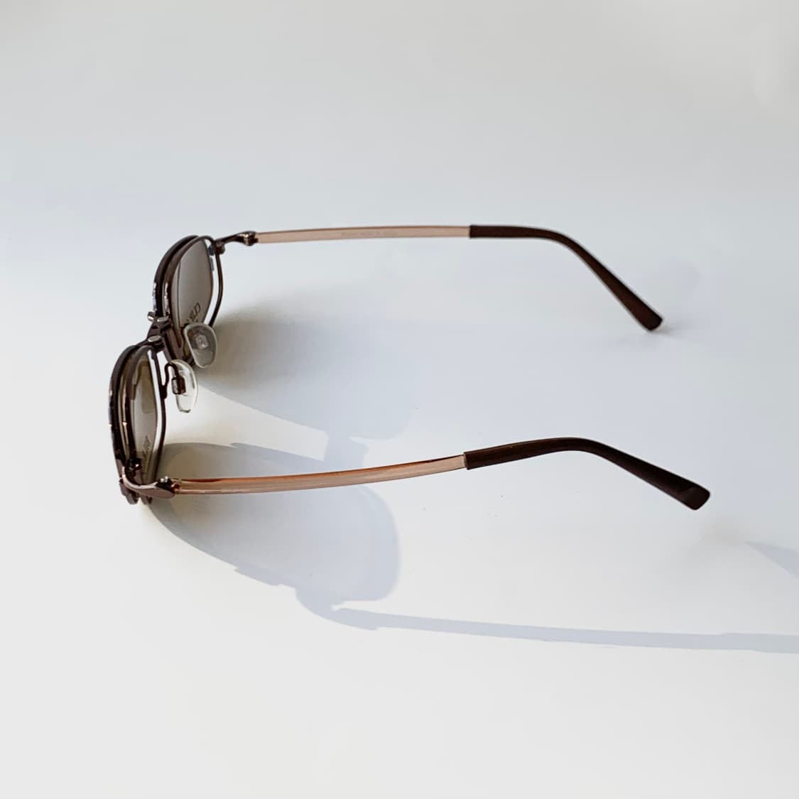 759 데드스탁 마그네틱 덮경 딥브라운 클립온 선글라스 스페인 빈티지안경 상품이미지3