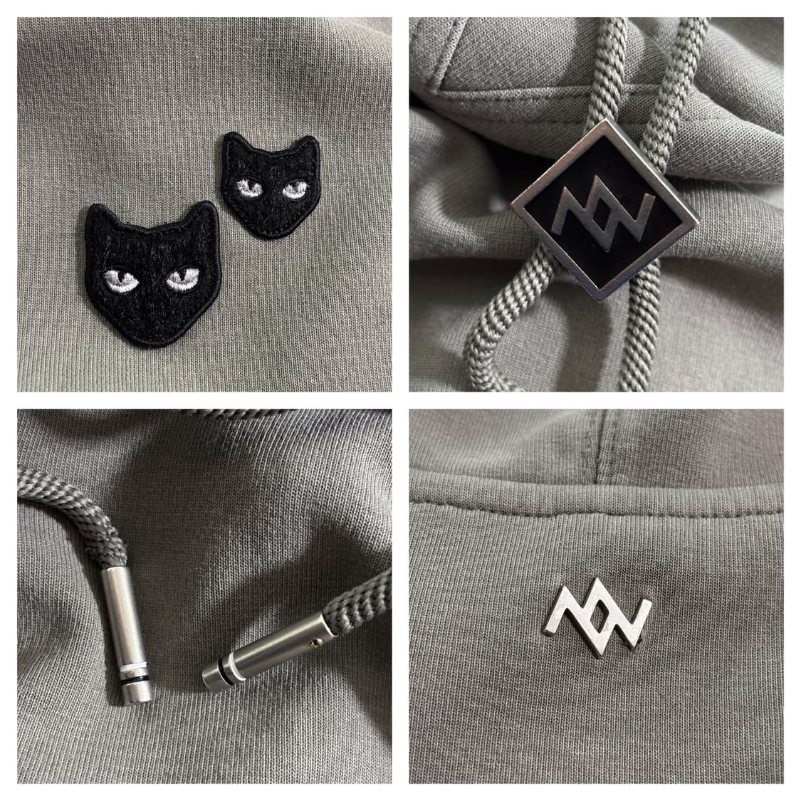 23SS)지제로 송지오 오버핏 트윈팬서 스트링후드105/그레이 상품이미지7