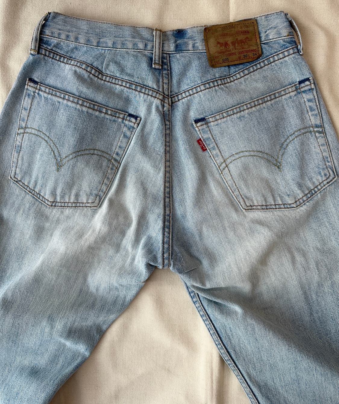 리바이스 503 사이드 패널 플레어 데님팬츠 30 made in Japa 상품이미지6