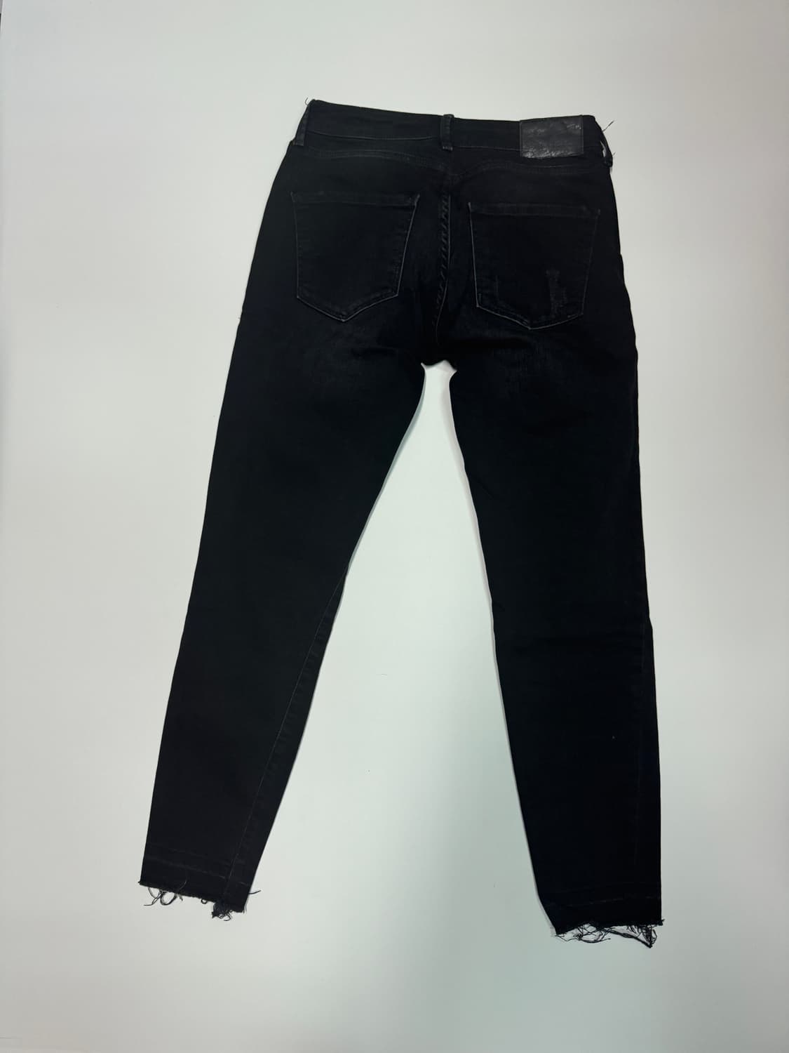 여성 자라 ZaRa Z1975 데미지 찢청 블랙진 상품이미지2