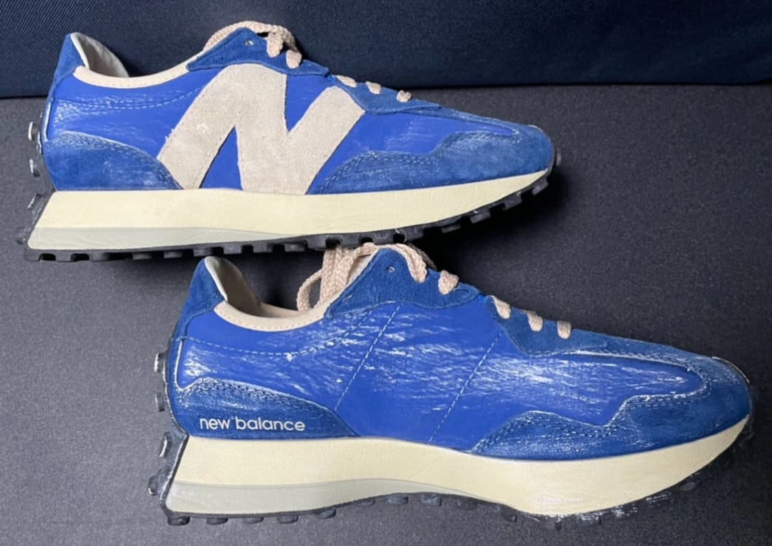 뉴발란스 327 빈티지 럭스 블루 235 파랑 상품이미지3
