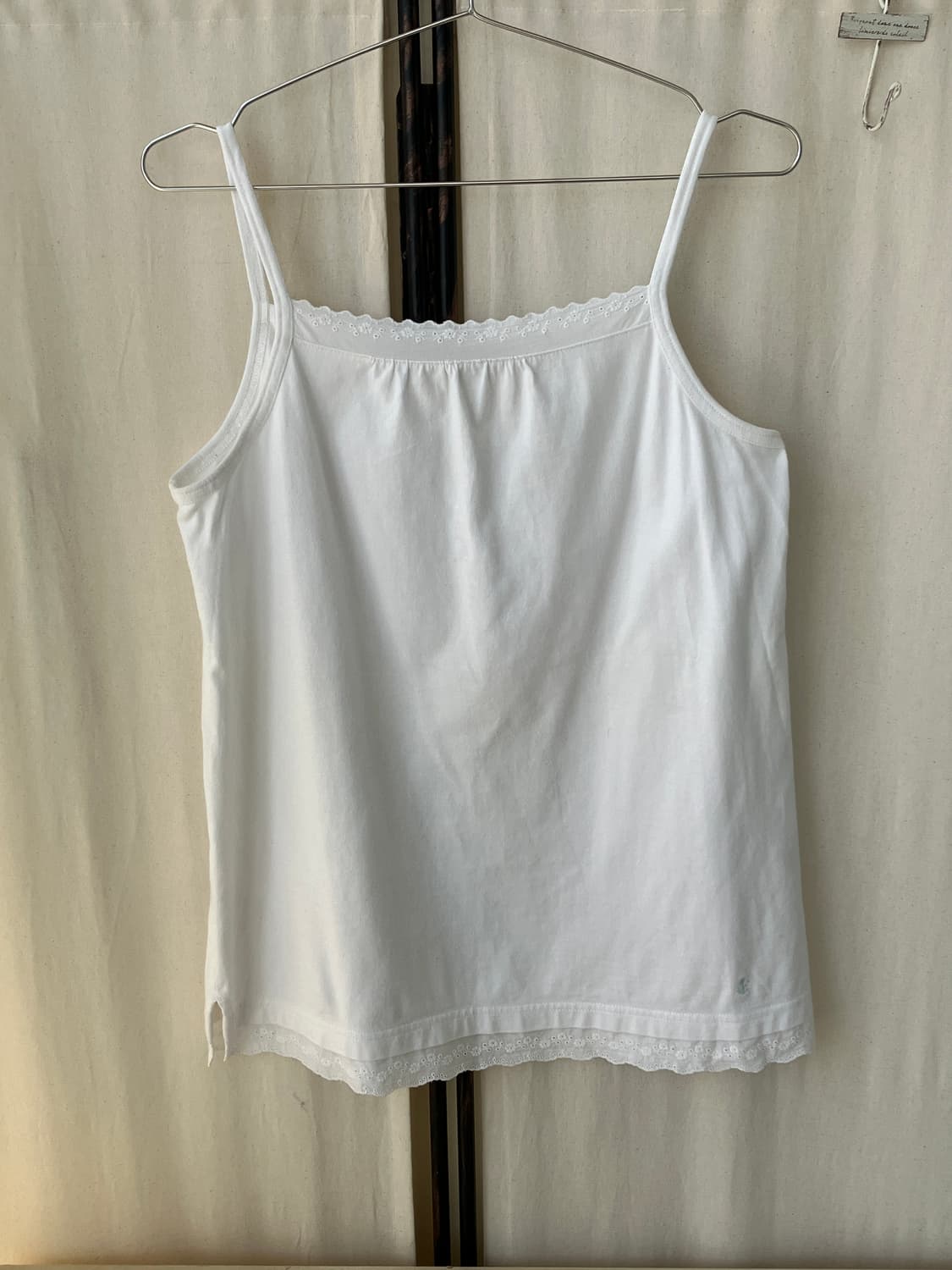 white crochet mori strap sleeveless 상품이미지4