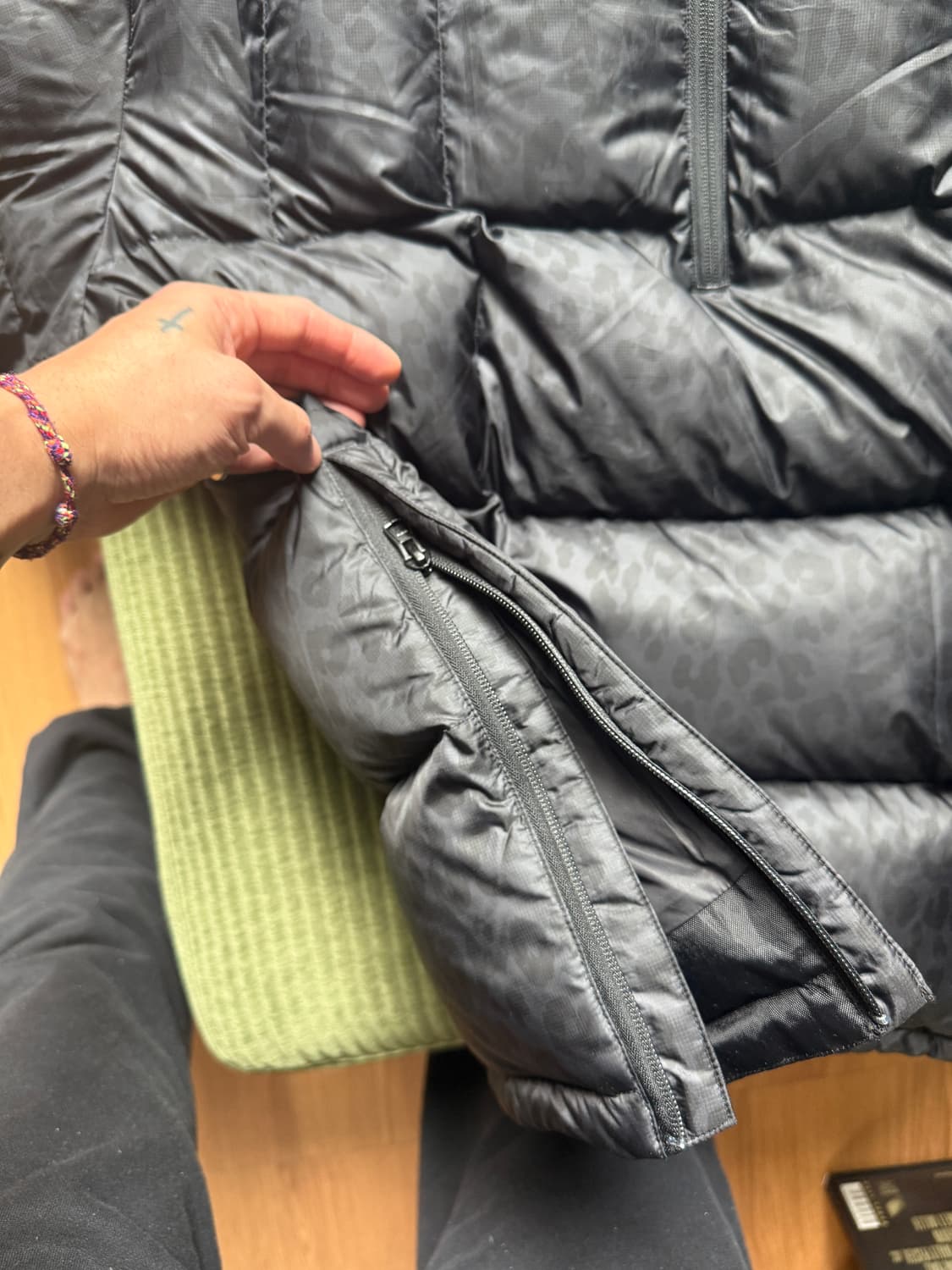 fetch 검정 레오파드 패딩 XL 상품이미지6