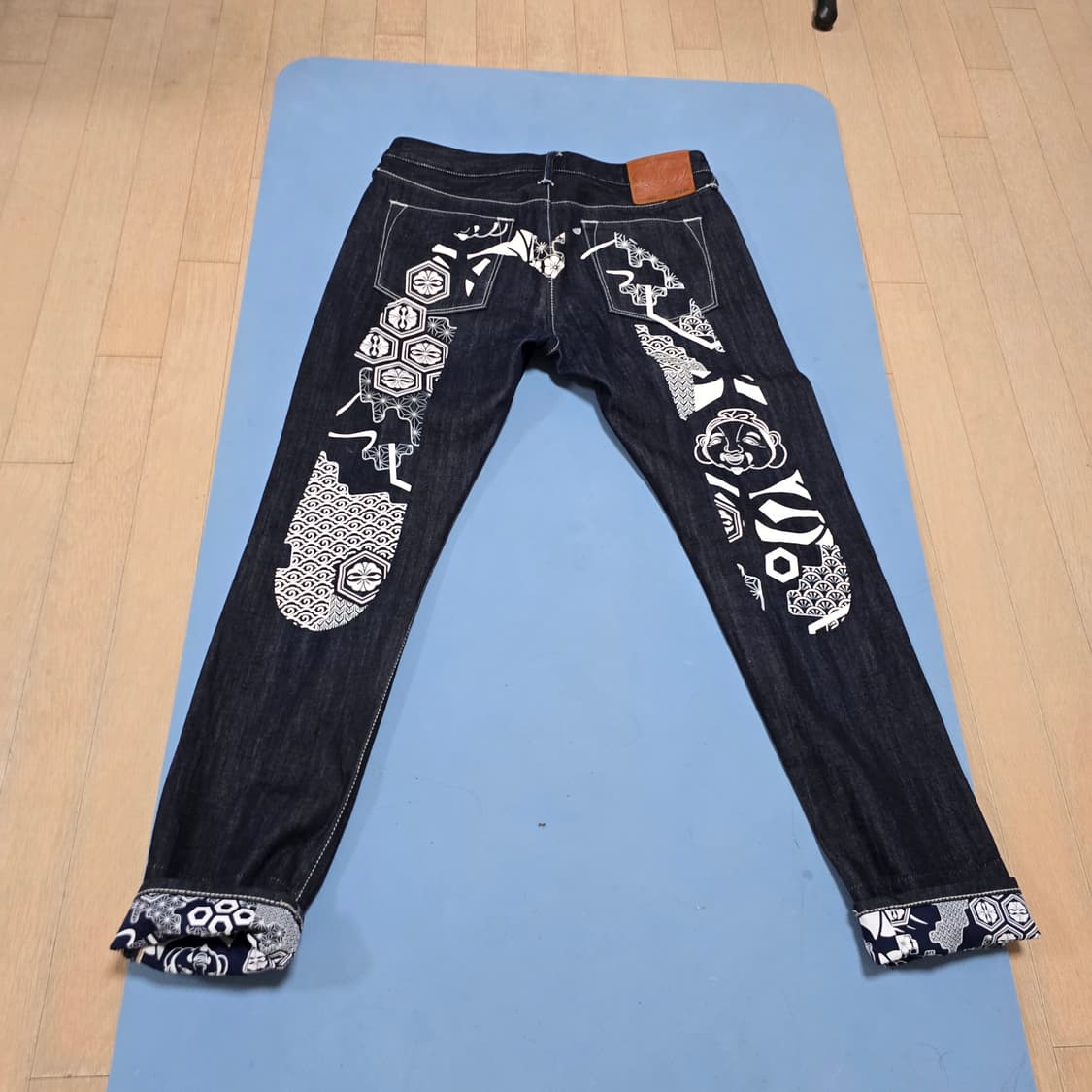 Evisu Kuro 프린팅 자수 데님 33x34 상품이미지7